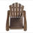Foldable Adirondack Chair – Acacia Wood, Outdoor, Classic Slat Design, Space-Saving-195505425