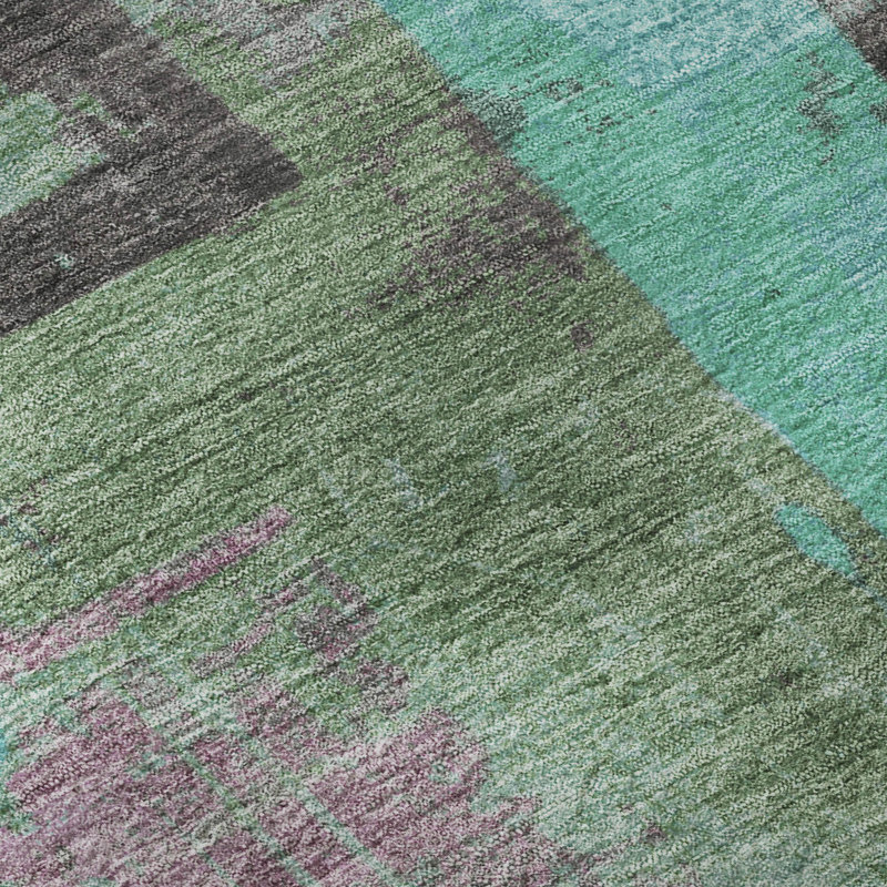 Tapis de qualité supérieure lavable à la machine Larrison AMF1779, Rectangle 5 pi x 7 pi 6 po