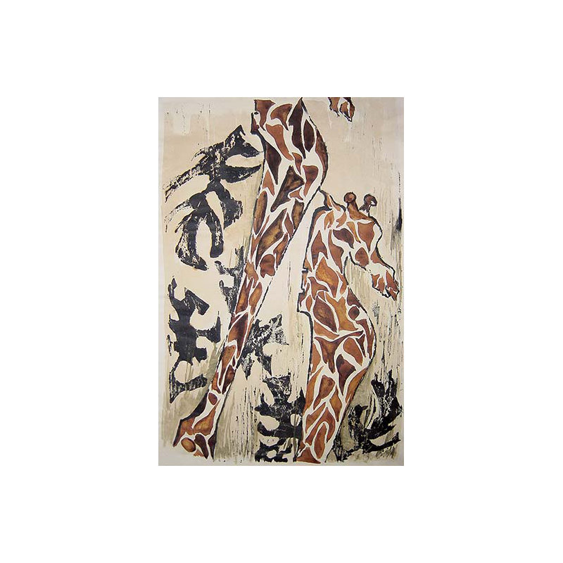 « girafes » par norma kramer, impression