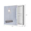 Armoire à pharmacie polyvalente à 2 tablettes avec miroir, offrant beaucoup de rangement et une conception élégante pour votre salle de bain ou votre chambre à coucher.-106732235