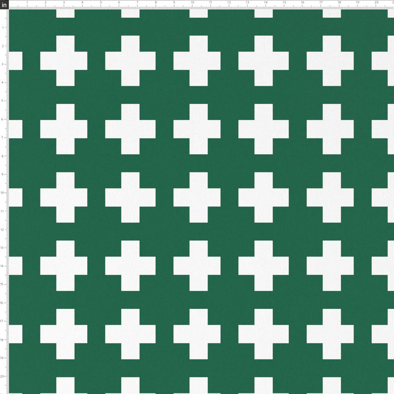 Coussin intérieur / extérieur Dema, 20 po x 20 po, Vert