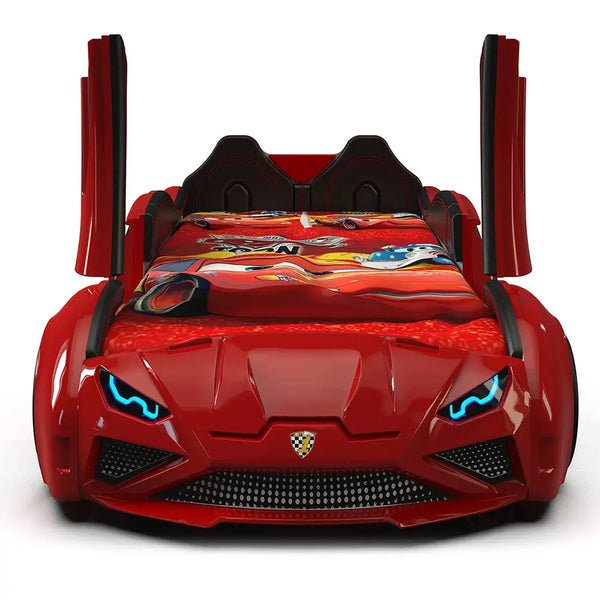 Lit voiture de course simple Nitro Rx, Rouge