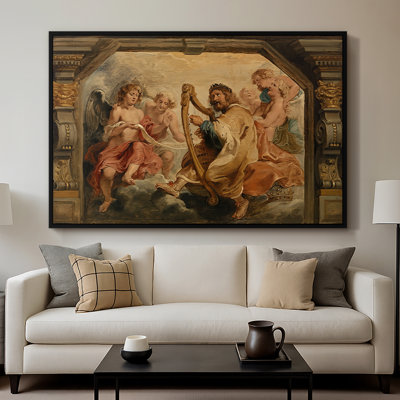 Le roi David jouant de la harpe, v. 1627-1628 - Peter Paul Rubens - Toile tendue avec châssis