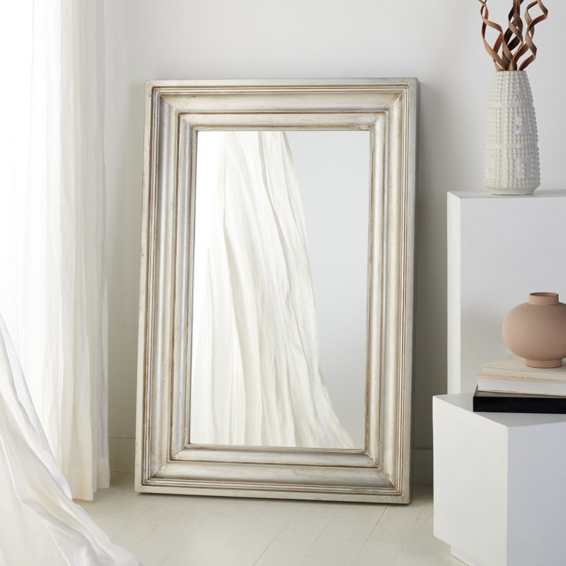 Petit miroir mural Zachary, Argent antique
