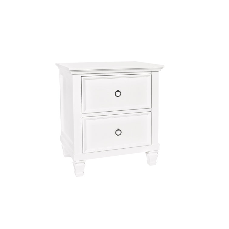 2 - Drawer Solid Wood Nightstand