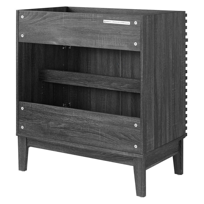 Modway Render 29" Single Bathroom Vanity Base Only, Charcoal