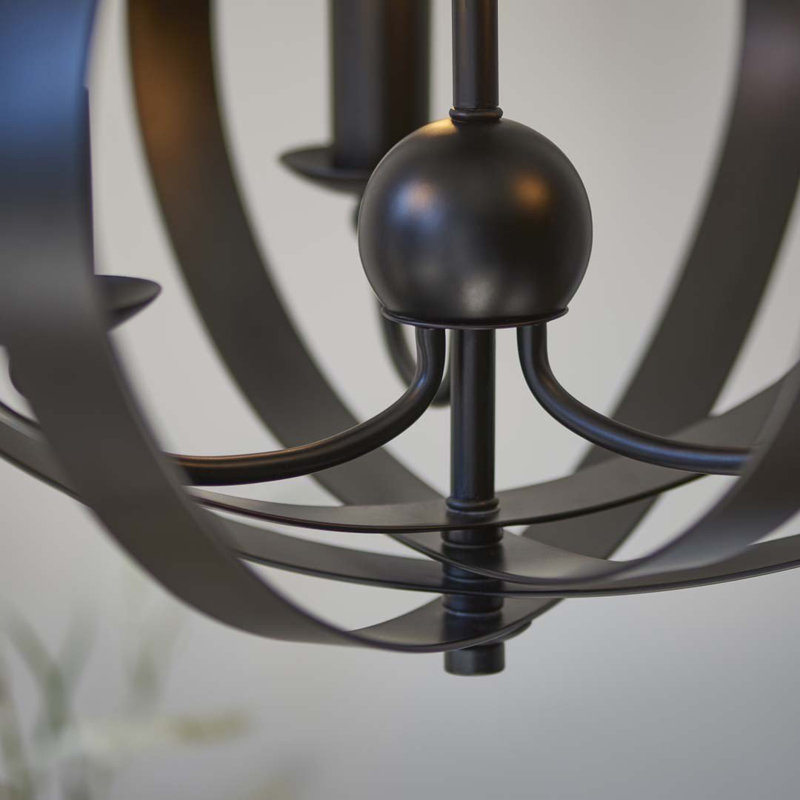 3 - Light Unique/Statement Pendant, Matt Black