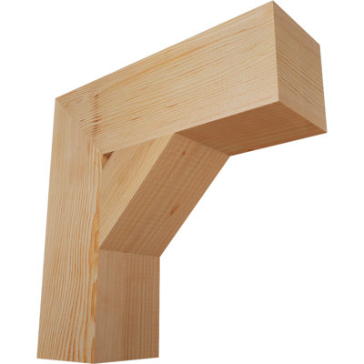 Support de bloc traditionnel l 5 5 po x P 18 po x H 18 po, sapin Douglas