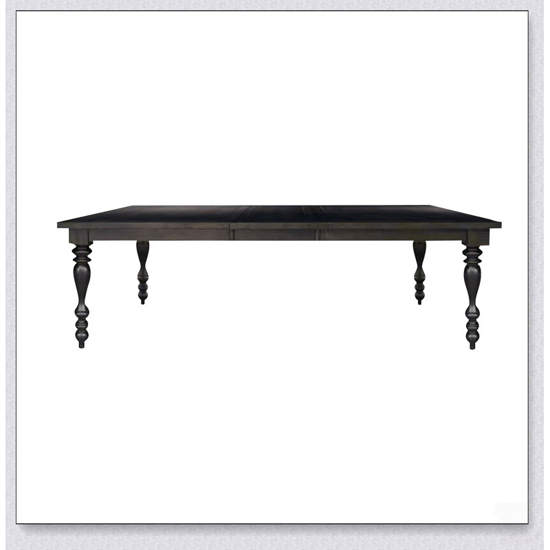 Table de salle à manger à rallonges de style transitionnel avec plateau en placage de bouleau et conception extensible pour des espaces repas polyvalents à la maison