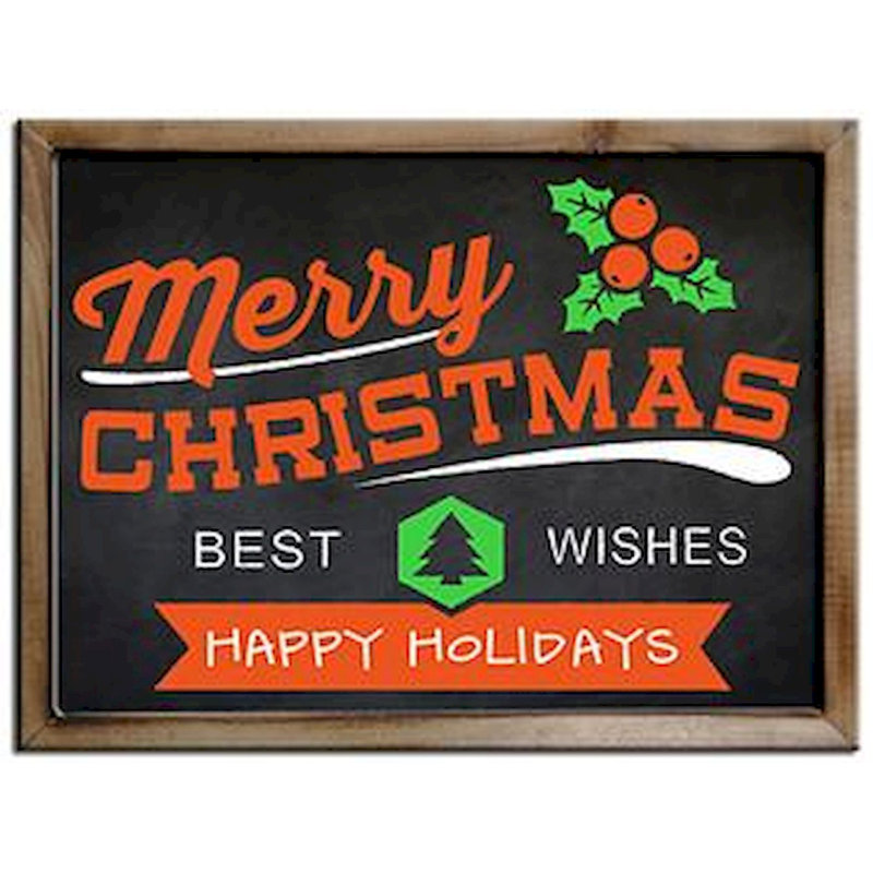 Accent décoratif tableau noir Merry Christmas