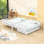 Lit superposé en métal avec lit gigogne simple et garde-corps, peut être divisé en 2 lits individuels-1025073633-1025073634