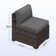 Treyshun Modular 10-Person Rattan Sectional Conversation Sets With Fire Pit Table