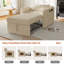 3-in-1 Convertible Sleeper Accent Chair Bed-2123998672