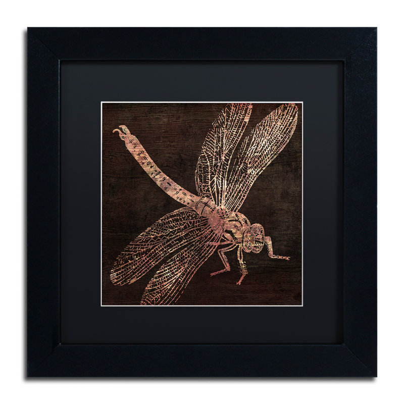 «Dragonfly» par Jadaya, impression encadrée, H 11 po x l 14 po x P 0,5 po, Noir