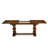 7 Piece Dining Table Set consists of a Rectangle Removable Leaf Kitchen Table and 6 Brown Linen Fabric Parson Chairs, Antique Walnut-321559981-387494291-387494288