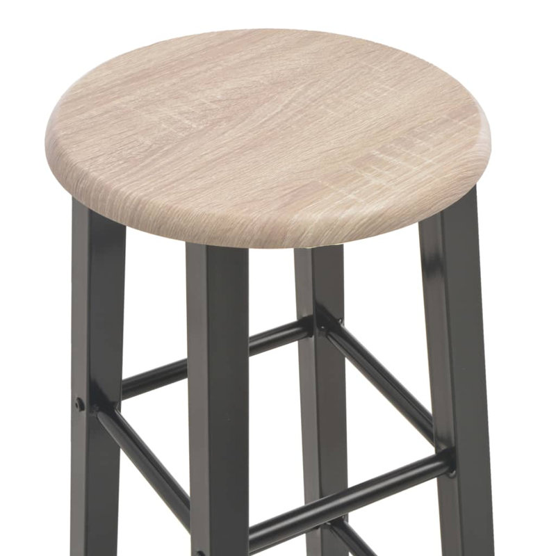 Gunning Counter Stool with Metal Frame, Taupe