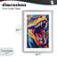 Reproduction sous verre Pop Style Raptor Dino encadrée par Creative Studio-170888385-170888387