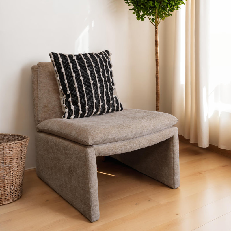 100% Cotton Throw Square Black/Ivory Pillow Cover & Insert
