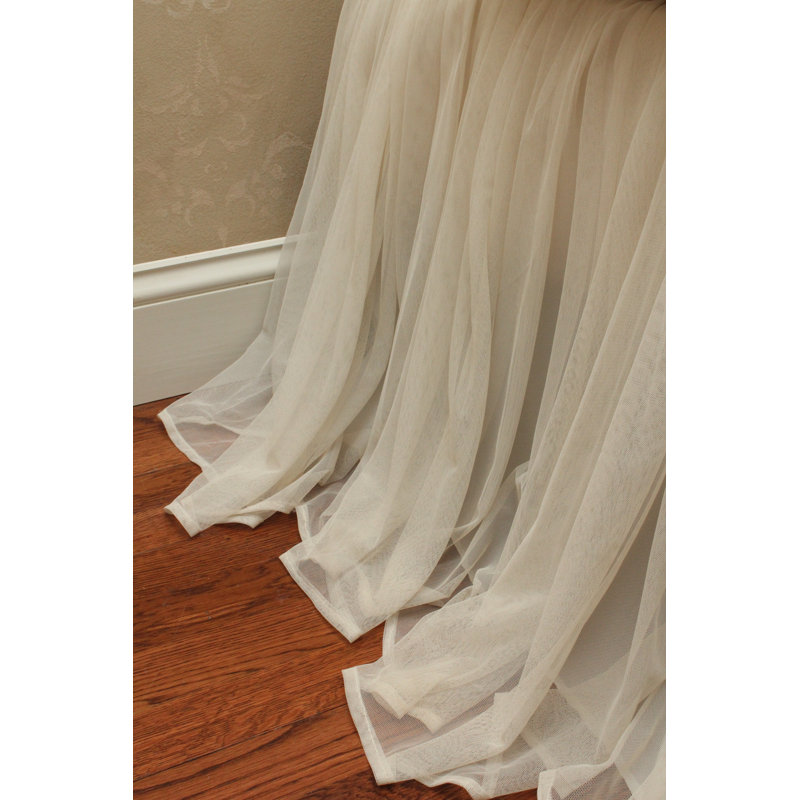 Ivory Twin Cotton Polyester Pleated Bed Skirt