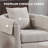 Chenille Swivel Accent Chair with Ottoman-1778469398
