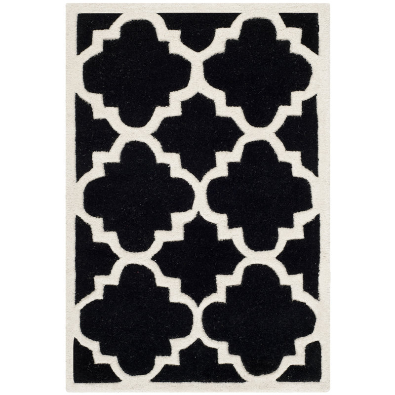 Carolene Hand Tufted Wool Geometric Rug, Rectangle 3' x 5'
