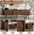 Mid-century Modern Tv Stand 70'' Fluted TV Stand For Tvs Up To 80" with  Storage Cabinets and Drawers,Tambour Doors