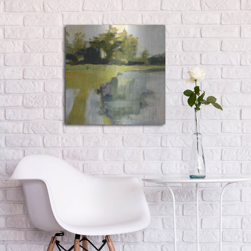 «Braveboat Harbor» par Kathleen Robbins, H 24 po x l 24 po