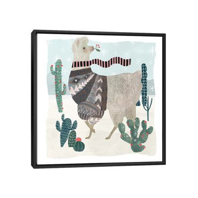 « llama fêtes i », impression sur toile