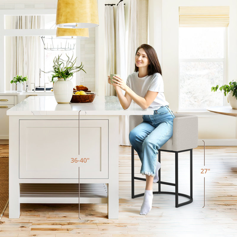 Bechtold Upholstered Counter Stool