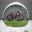 Tente de rangement murale pour vélo-124971331