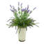 Lavender and Fern Bush in White Ceramic Pot-570655940
