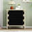 3 Drawer Buffet With Hand - Woven Rope Decorated Drawers And Adjustable Shelves For Living Room, Modern Look, Natural Color, Particle Board + Build, Wall Anchoring Precautions Room Kitchen Sideboard