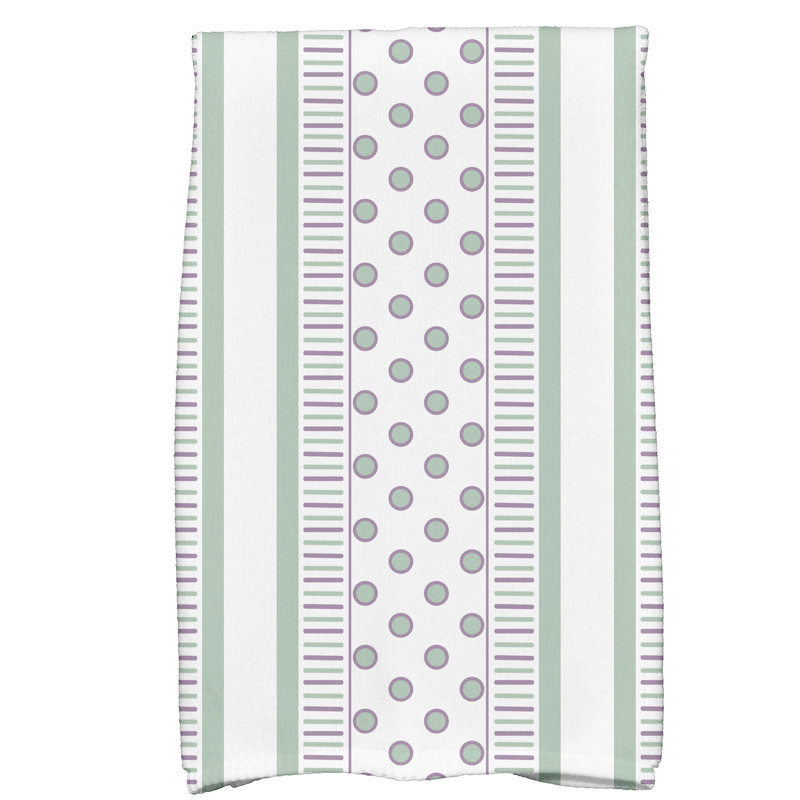 Abbie Hand Towel, Green/Purple