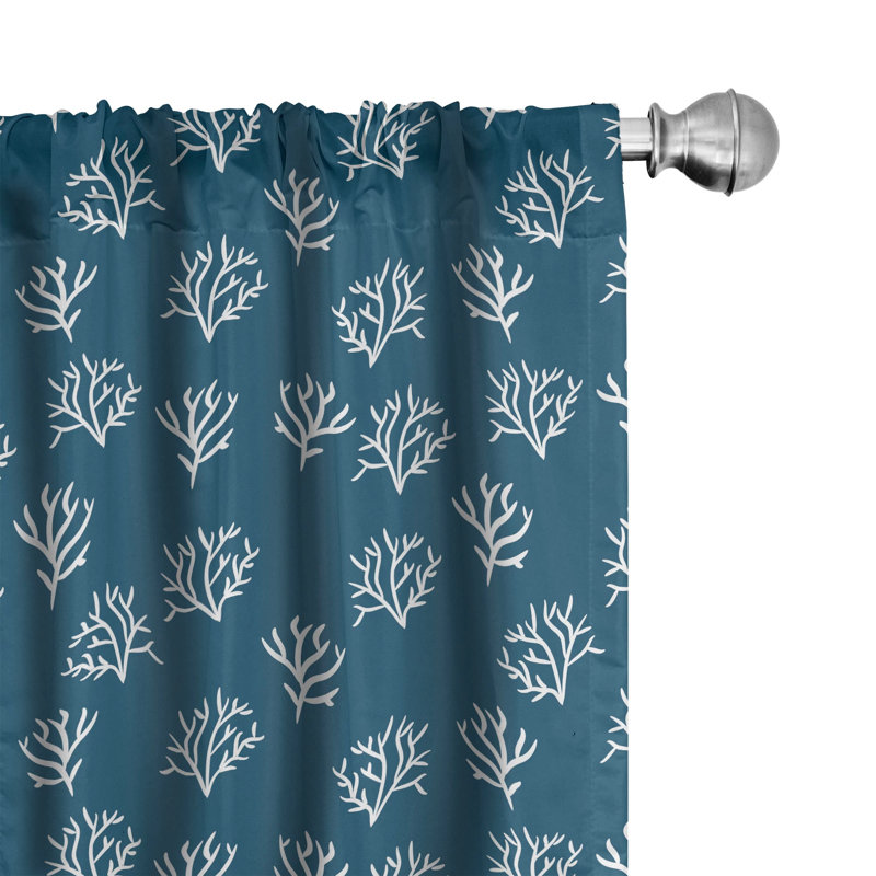 Semi-Sheer Rod Pocket Curtain Panels, 28" x 84"