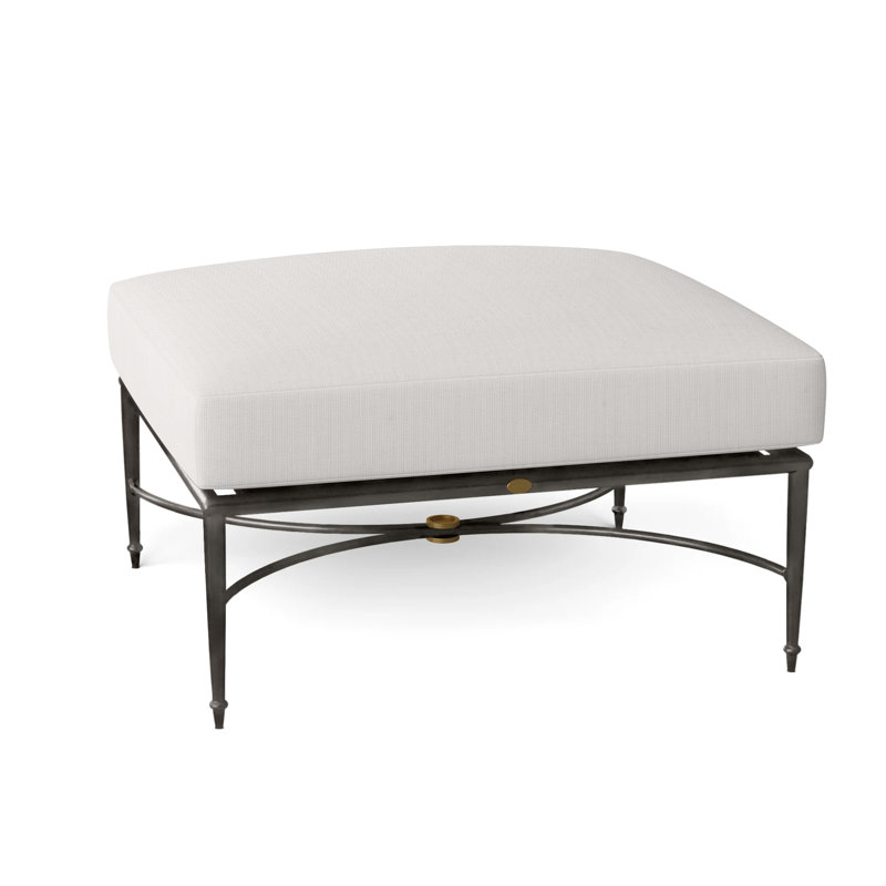 Repose-pieds en aluminium Roma, Lin neige, Pas de soudure