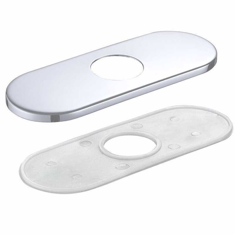 Plaque de fixation pour robinet de salle de bain 6 pouces Novatto, Chrome