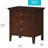 3 Drawer Nightstand , Cappuccino-1472664524
