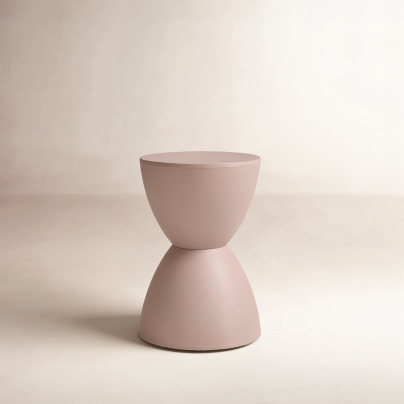 Tabouret d'appoint en plastique Burgess, Taupe