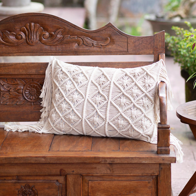  Fringe Cotton Pillow Cover