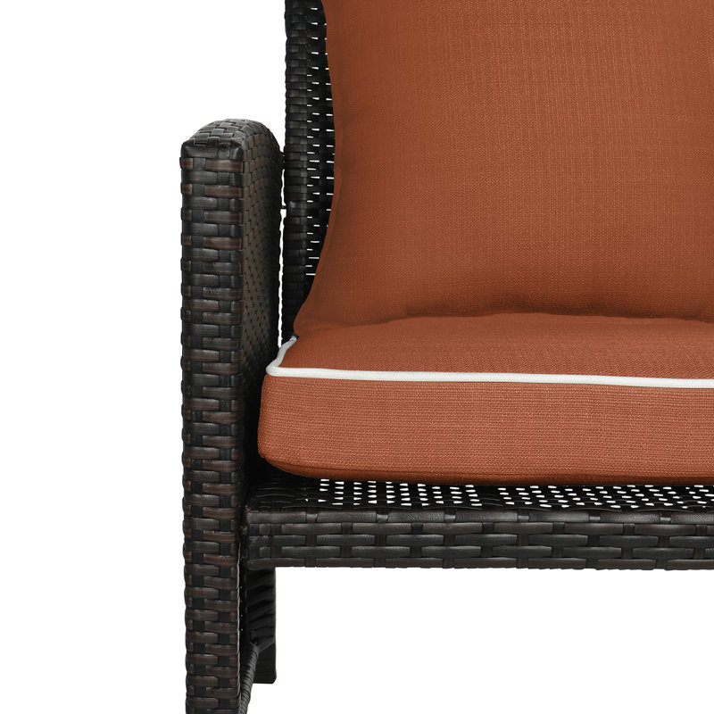 Coussin de siège d'extérieur / d'intérieur Wendin, Orange brûlé