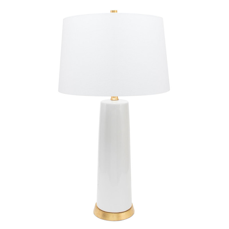 Table Lamp, White/Gold