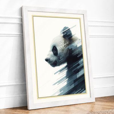 Wolf in Motion Modern - Framed Print