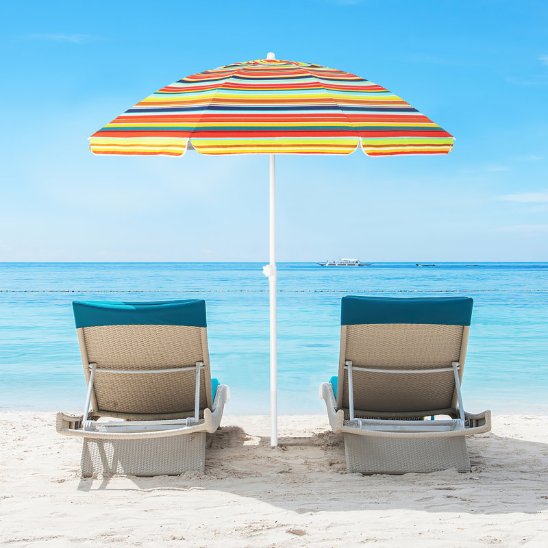 Missie 6.5'' Beach Umbrella, Yellow