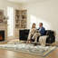 Canapé de style Chesterfield 3 places 82,67 po en velours moderne avec 2 coussins-1883331768