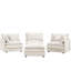 Modular Sectional Sofa With Movable Ottoman, DIY Configurable L-Shaped Couch For Living Room, Cloud-Like Comfort And Chenille Upholstery.-804629063-804629083