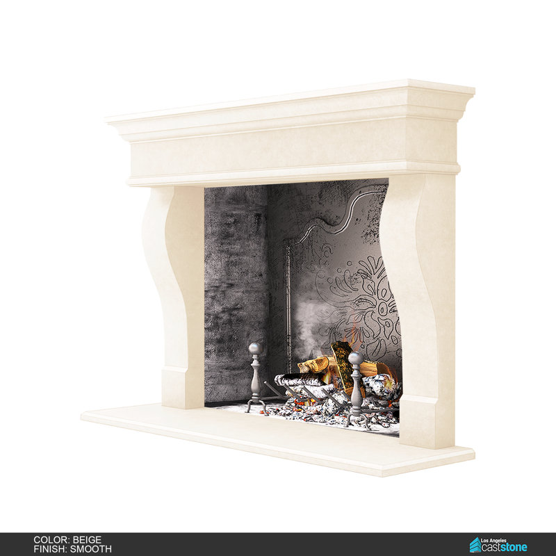 Lina Fireplace Surround, Smooth Beige