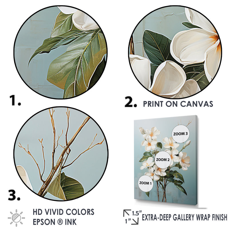 Plumeria Harmony Bouquet I, reproduction d'art sur toile, Toile tendue, H 40 po x l 30 po x P 1,5 po