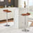 Aryelle Bar Stools Set of 2, Adjustable Height Bar Stools, Counter Barstools with Leather Cushion and Metal Round Base, Bar Height Chairs for Kitchen Island, Brown-1566787790-1563458607