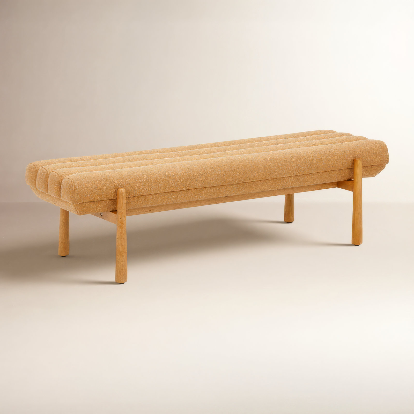 Ebern Designs 56" Linen Bedroom Bench