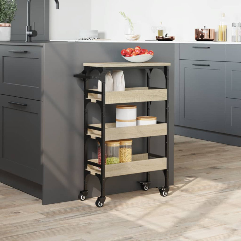 Serving Cart, Sonoma Oak